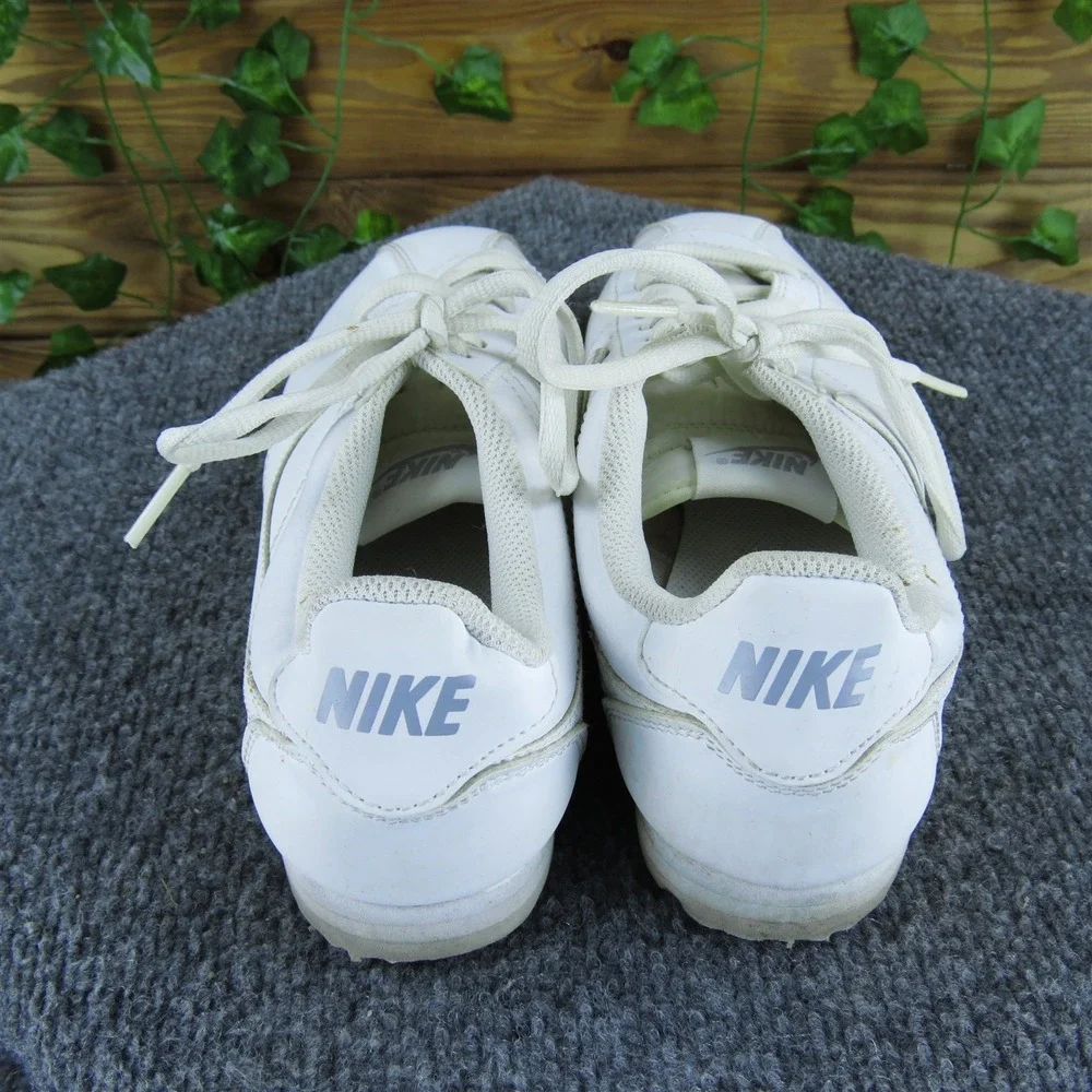 Nike Sneaker‎ Cortez Wolf Grey Girl Y 6 Medium Athletic White Synthetic Lace Up